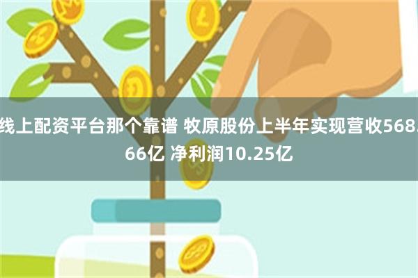 线上配资平台那个靠谱 牧原股份上半年实现营收568.66亿 净利润10.25亿