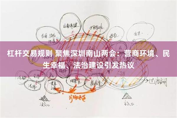 杠杆交易规则 聚焦深圳南山两会：营商环境、民生幸福、法治建设引发热议